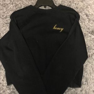 Long sleeve cropped sweater